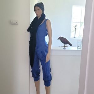 Cinque a Sept Cupro top and cropped pant outfit size L